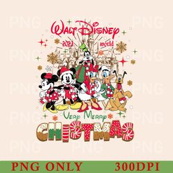 vintage mickey and friend christmas png, disney ears christmas png, disney christmas png, disney trip png, disney family