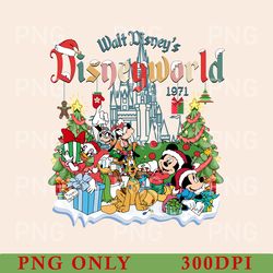 funny walt disney world christmas png, mickey and friends christmas png, disney family christmas png, disney holiday png