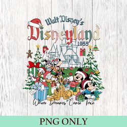 retro disneyland christmas png, mouse and friends magical christmas png, christmas squad family trip png, christmas gift