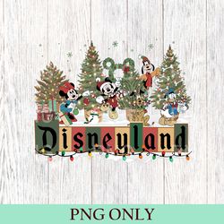 disneyland christmas png, disneyland png, christmas family png, mickey and minnie friends christmas png, christmas party