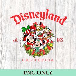 vintage disneyland christmas png, mickey and friends christmas png, disneyland png, disney family png, disney travel png