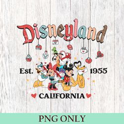 cute disneyland christmas png, mickey and friends christmas png, disneyland png, disney family png, disney travel png