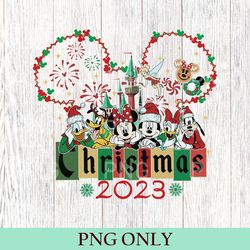 retro mickey and friend christmas png, disney ears christmas png, disney christmas png, disney trip png, disney travel