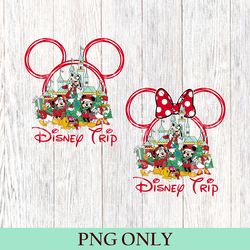 vintage mickey & friends christmas png, disney world disneyland mickey's very merry christmas party, christmas squad png