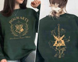 hogwarts house sweatshirt, hp wizard school shirt, potter sweater gift, harry magic, universal studios fan