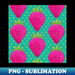 strawberry fruit pattern - instant sublimation digital download - revolutionize your designs