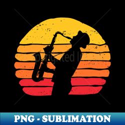 saxophone player vintage saxophone lover - stylish sublimation digital download - enhance your apparel with stunning detail