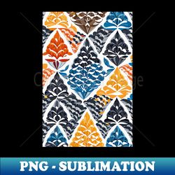 Unique Leaf Motifs - Premium PNG Sublimation File - Enhance Your Apparel with Stunning Detail