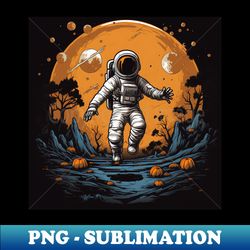 astronaut halloween - special edition sublimation png file - unleash your creativity