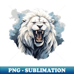 roaring lion in a cloud - artistic sublimation digital file - perfect for sublimation art