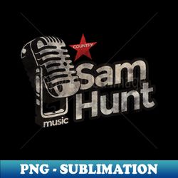 sam hunt - vintage microphone - exclusive sublimation digital file - unleash your creativity