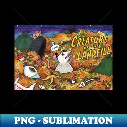 creature of the landfill - trendy sublimation digital download - stunning sublimation graphics