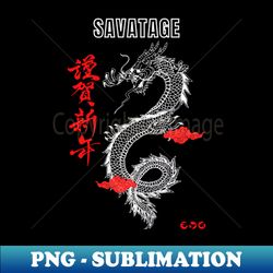 dragon streetwear savatage - high-quality png sublimation download - perfect for personalization