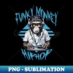 monkeys hip hop - aesthetic sublimation digital file - unleash your inner rebellion