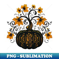 ornate pumpkin vine - artistic sublimation digital file - boost your success with this inspirational png download