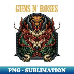 roses guns band - retro png sublimation digital download - unleash your creativity