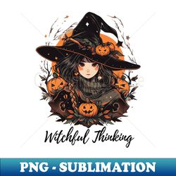 cute witchy autumn - sublimation-ready png file - perfect for creative projects