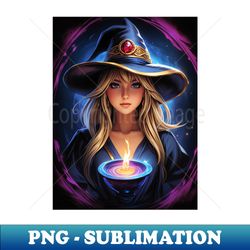 cute rare dark magician girl art mystical portrait of dark magician girl yugioh card - signature sublimation png file - add a festive touch to every day