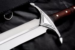 custom handmade norseman viking sword-24 inches with leather scabbard