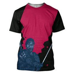 gearhuman 3d ghost of tsushima samurai black custom tshirt apparel