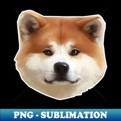 Akita Inu - Vintage Sublimation Png Download - Add A Festive Touch To Every Day