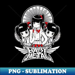 girls metal - png transparent sublimation design - fashionable and fearless