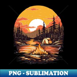 campsitecampfire design - instant png sublimation download - create with confidence