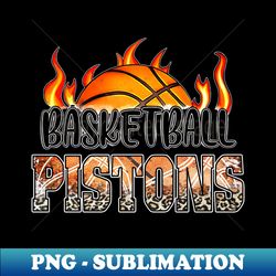 classic basketball design pistons personalized proud name - modern sublimation png file - bring your designs to life
