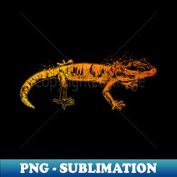 colorful gecko - modern sublimation png file - perfect for creative projects