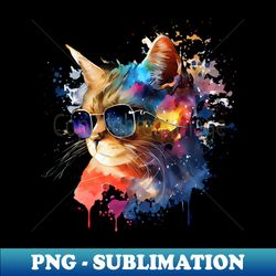 cool cat - sublimation-ready png file - defying the norms