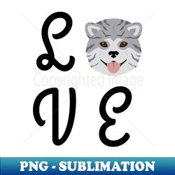 Akita Inu Love - Sublimation-ready Png File - Perfect For Creative Projects