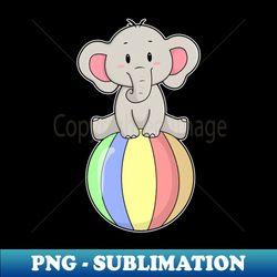 elephant with balloon - png transparent sublimation design - defying the norms