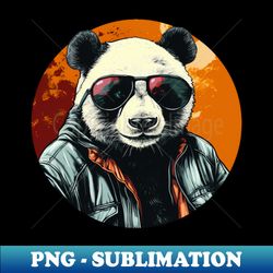 cool animals cartoon vintage funny cool panda - vintage sublimation png download - transform your sublimation creations
