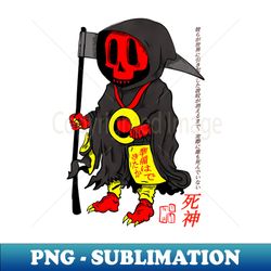 grim reaper goes to japan - png transparent sublimation file - perfect for sublimation mastery