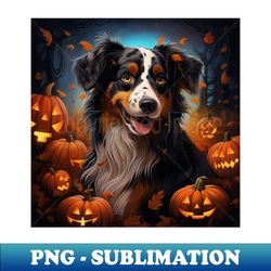 australian shepherd halloween - premium png sublimation file - perfect for sublimation art