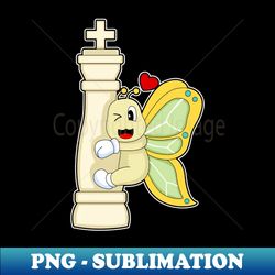 chess piece king butterfly chess - trendy sublimation digital download - bold & eye-catching