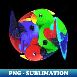 dimorphism - eclectus parrots white - professional sublimation digital download - stunning sublimation graphics