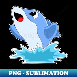 dolphin in water - instant png sublimation download - unlock vibrant sublimation designs