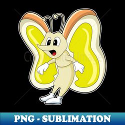 butterfly yellow - high-resolution png sublimation file - bring your designs to life