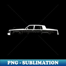 cadillac fleetwood brougham 1977 silhouette - exclusive png sublimation download - vibrant and eye-catching typography