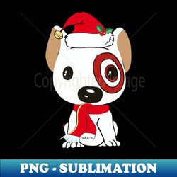 christmas bullseye cute puppy team member - instant png sublimation download - bold & eye-catching