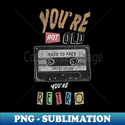 face to face - cassette tape words retro - stylish sublimation digital download - stunning sublimation graphics