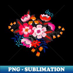 Colorful flower bouquet - High-Quality PNG Sublimation Download - Boost Your Success with this Inspirational PNG Download