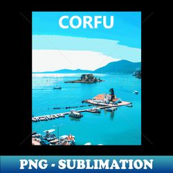 corfu - sublimation-ready png file - perfect for creative projects