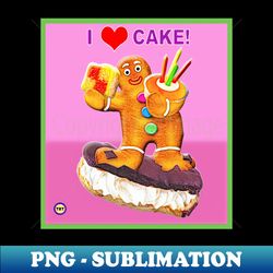 i love cake - instant png sublimation download - transform your sublimation creations