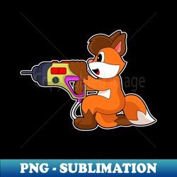 fox handyman drill press - signature sublimation png file - enhance your apparel with stunning detail