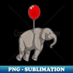 elephant with balloon - stylish sublimation digital download - instantly transform your sublimation projects