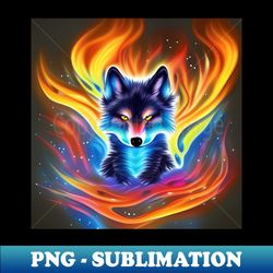 galaxy wolf - exclusive sublimation digital file - perfect for sublimation mastery