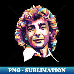 barry manilow - sublimation-ready png file - enhance your apparel with stunning detail