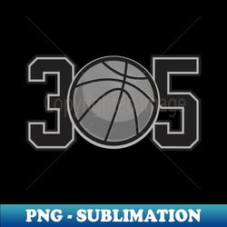 305 miami basketball hoops - unique sublimation png download - bold & eye-catching